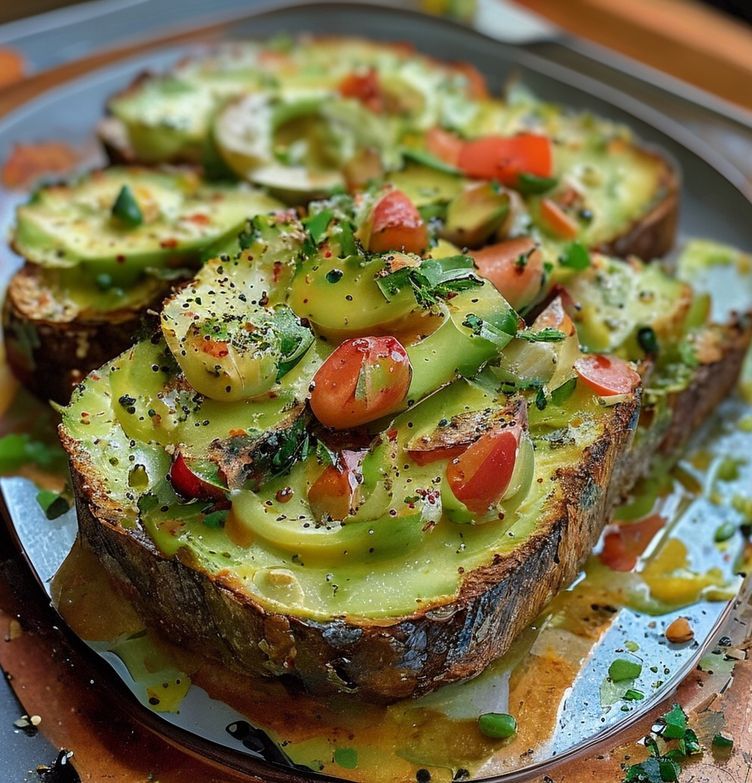 Geröstetes Brot mit Avocado